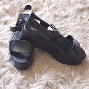 Melissa platform sandals size 9